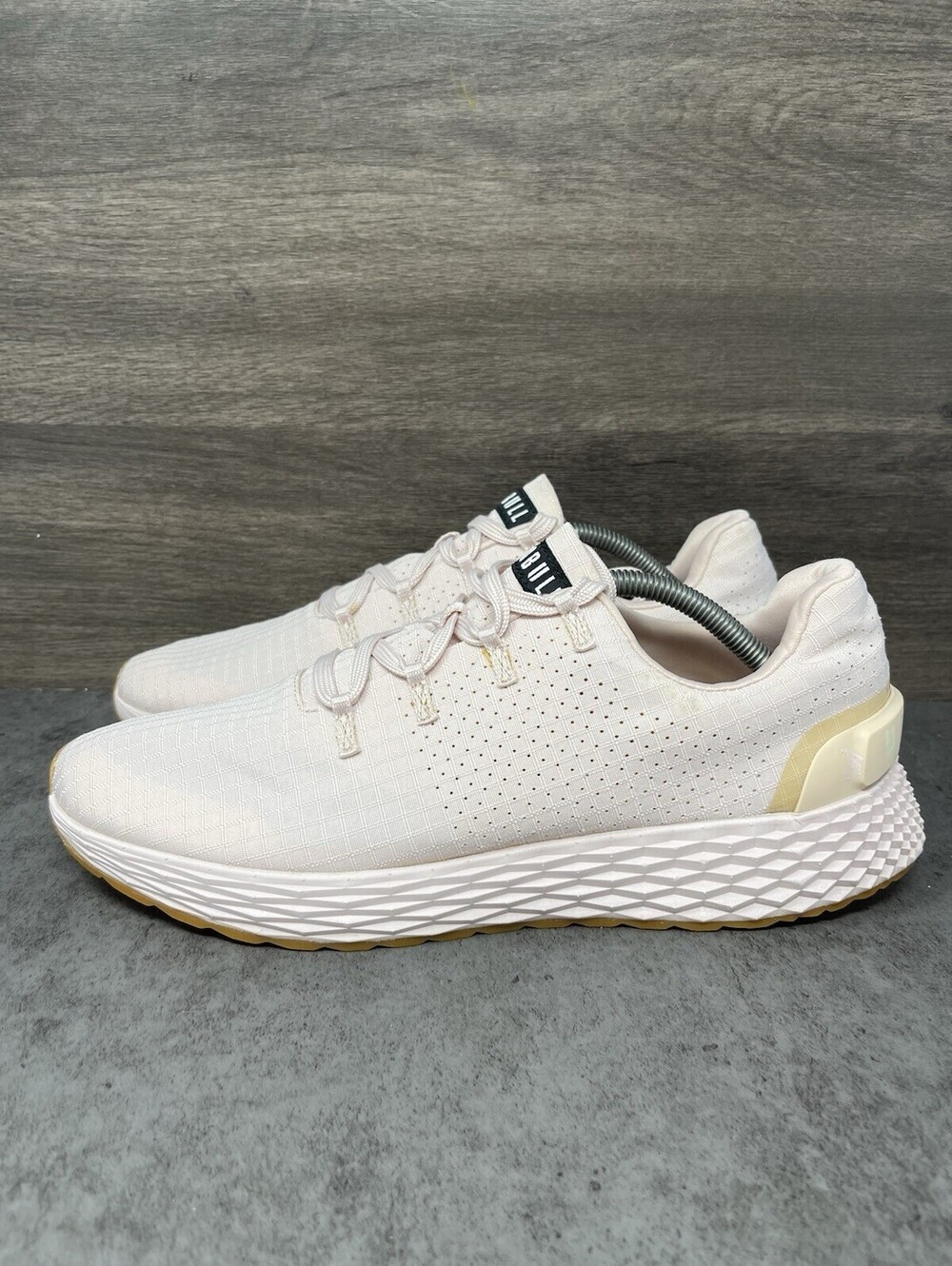 NOBULL Runner Plus Size 10.5 Mens Pink White Gum Training Running Shoes